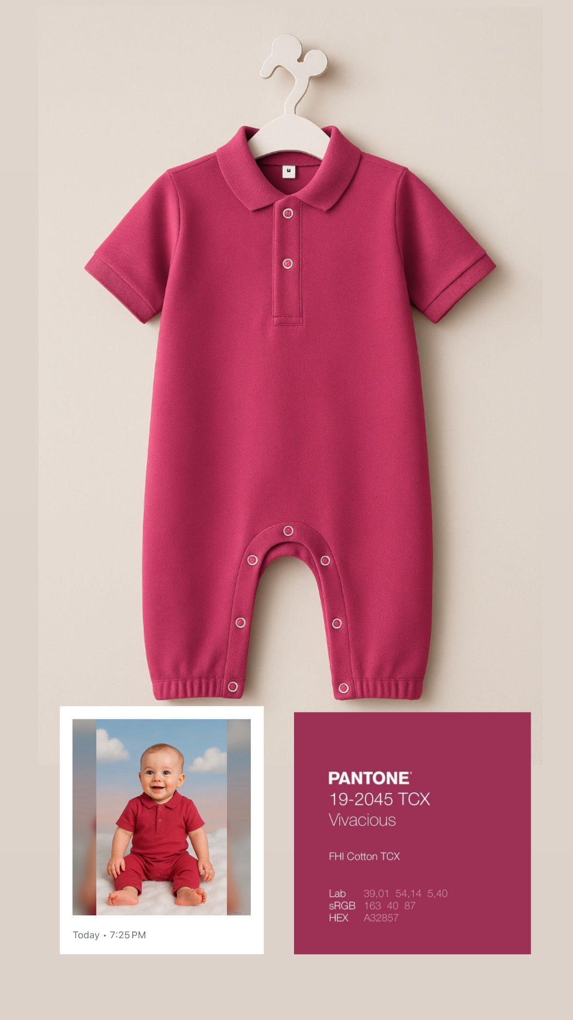 Berry Baby Romper