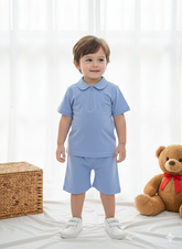 Sky Zip Polo Set