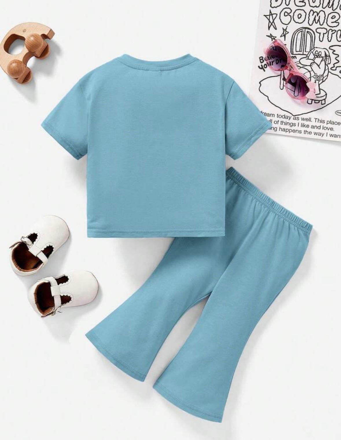 Little Daisy Days – Summer Tee & Flare Pants
