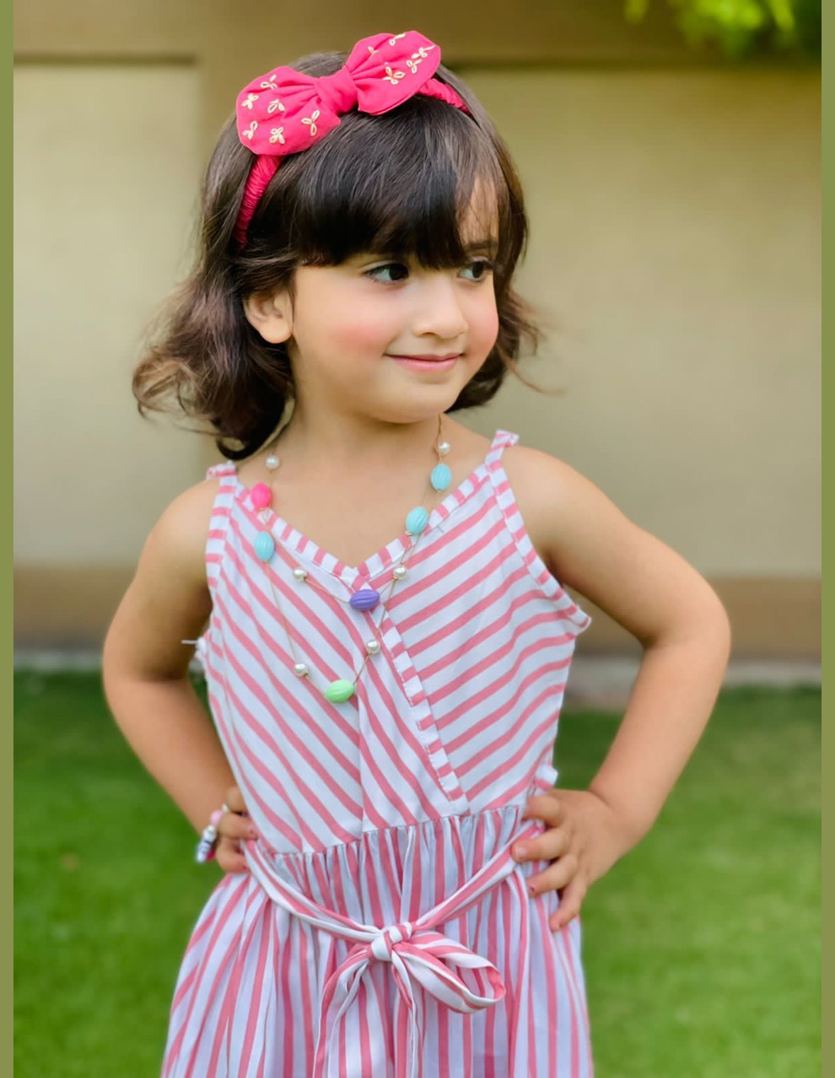 Premium Stripe Cami Dress