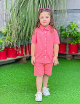 Kids Unisex Pink Co-Ord Set