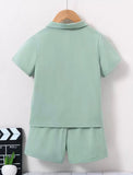 Mint Zip Polo Set