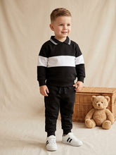 Midnight stripe fleece set