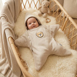 Unisex bear star romper