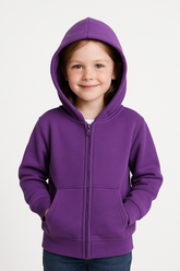 Royal Plum Zip Hoodie