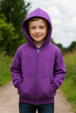 Royal Plum Zip Hoodie
