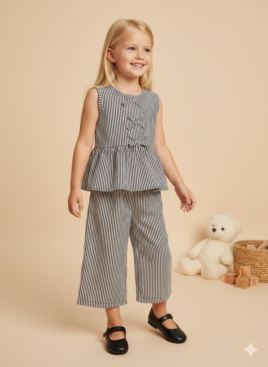 Monochrome Peplum co-ord set