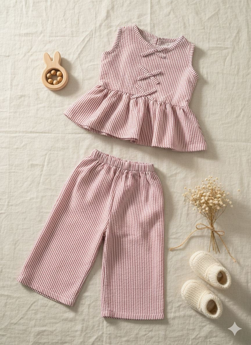 Strawberry lilen co-ord set