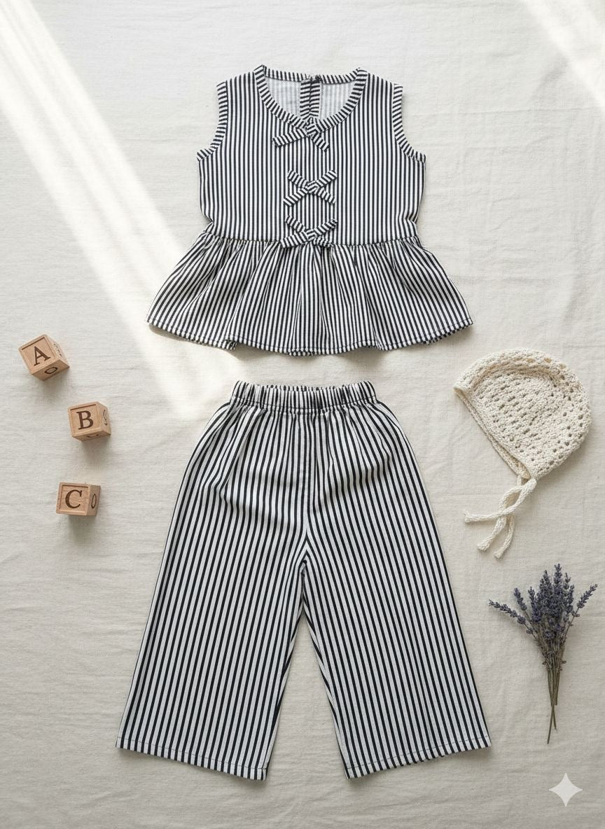 Monochrome Peplum co-ord set