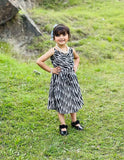 Premium Black White Stripe Dress
