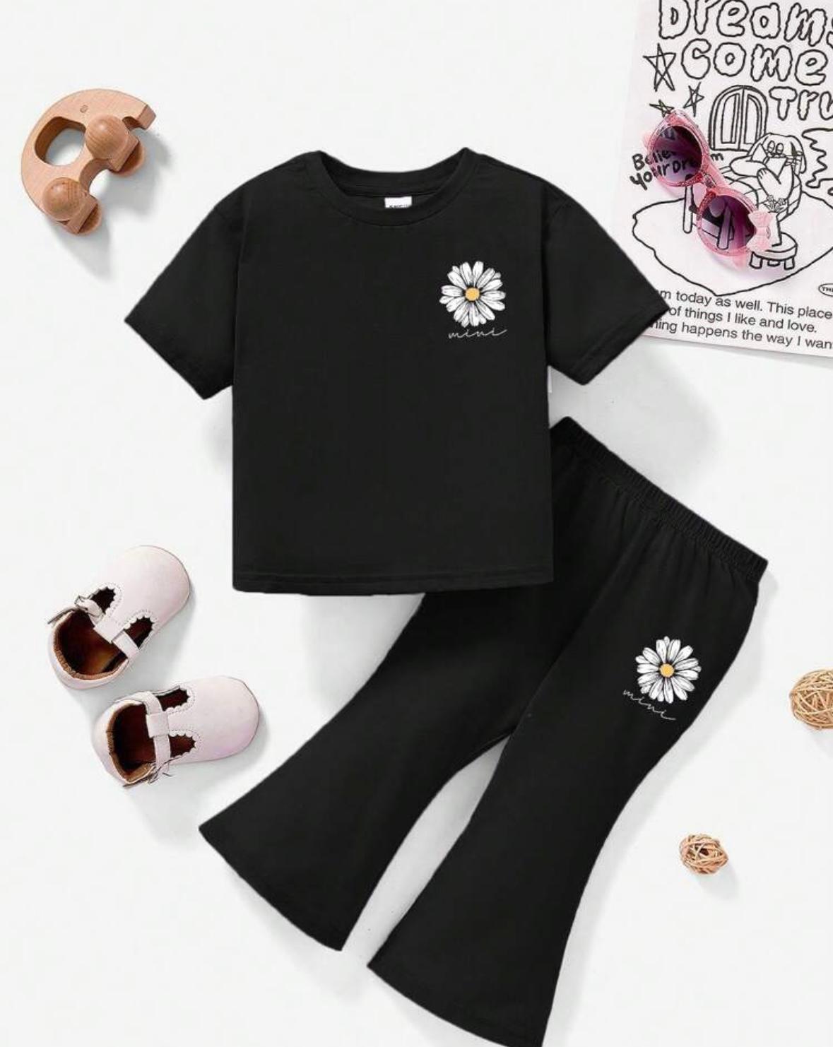 Little Daisy Days – Summer Tee & Flare Pants