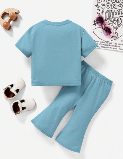 Little Daisy Days – Summer Tee & Flare Pants