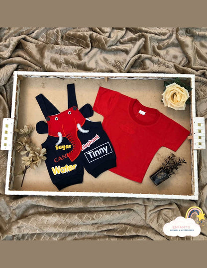 Red Elephanto Romper
