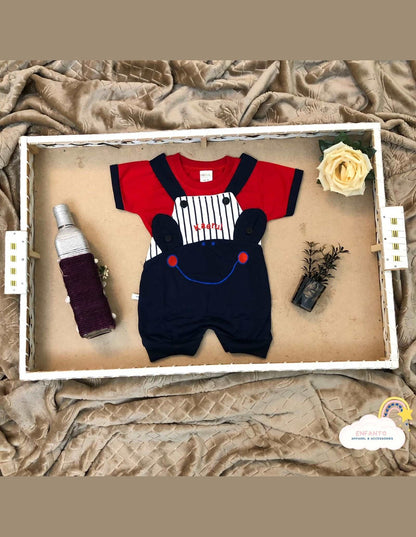 Red Smiley Romper