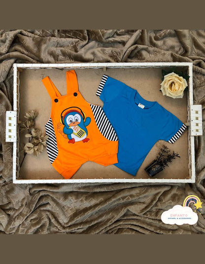 Orange Duckling Romper