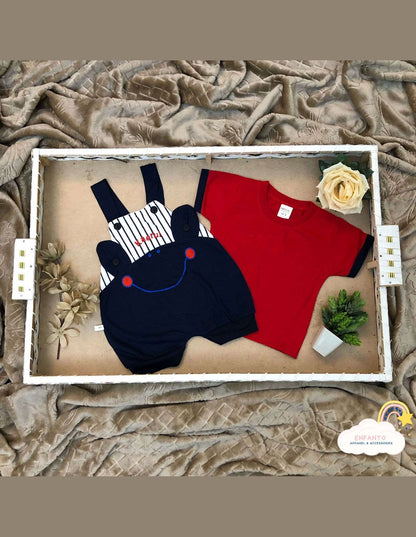 Red Smiley Romper