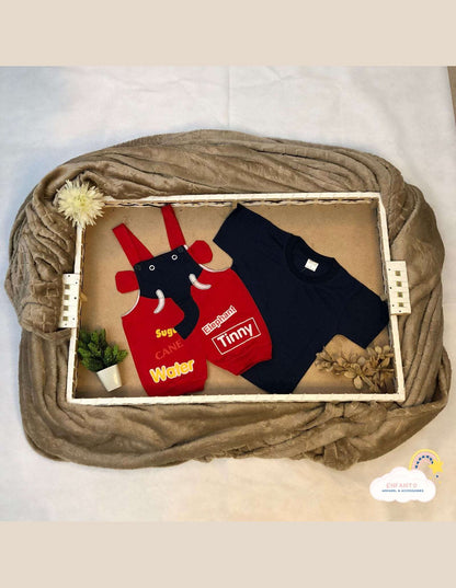 Black Elephanto Romper