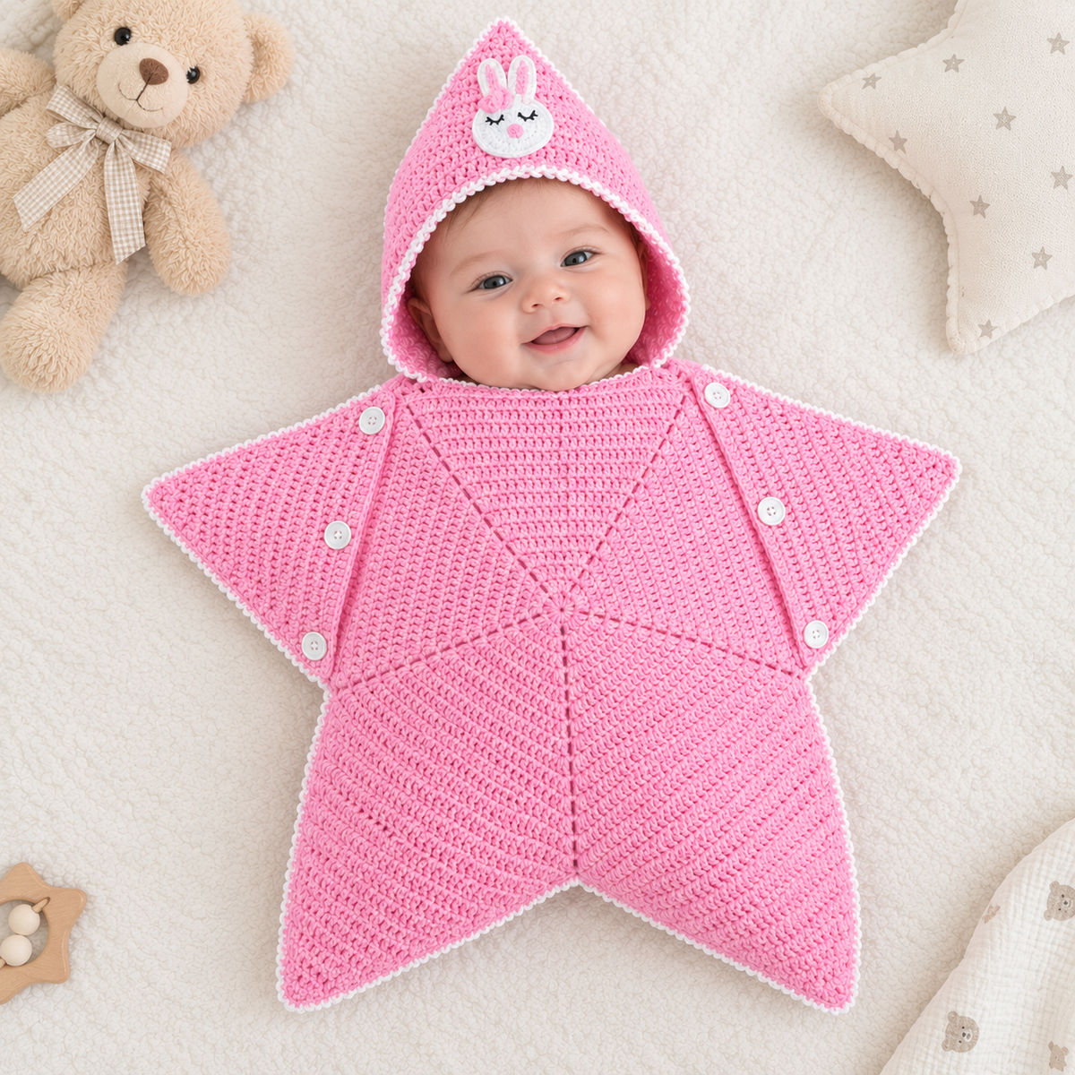 Crochet star romper (pre orders only)