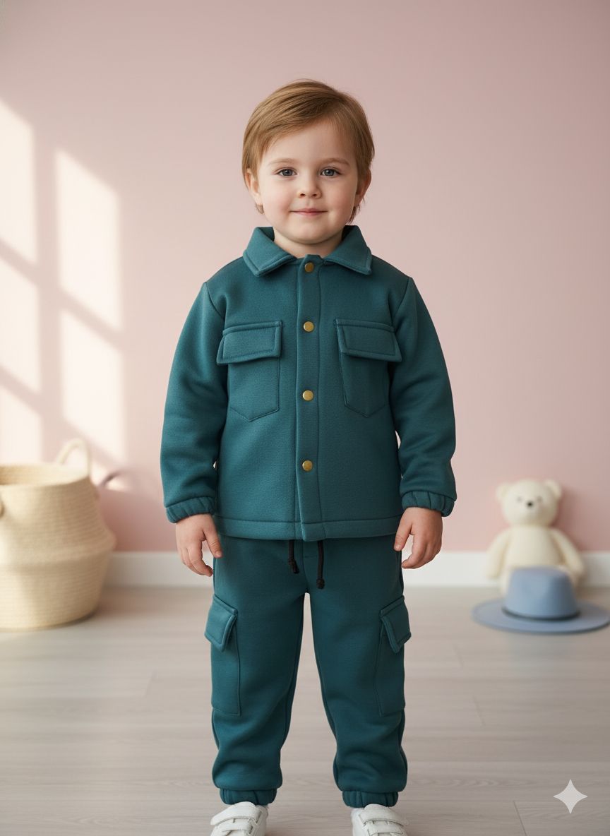 Teal Cargo Co-ord Set