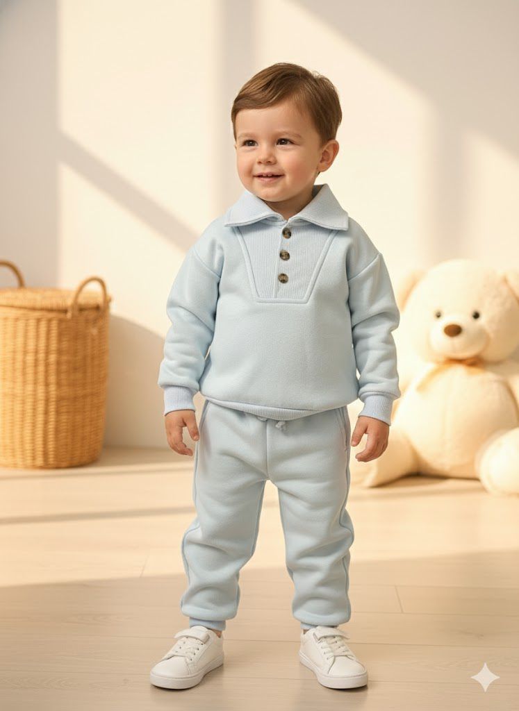 SkyEase Button Sweat co-ord set