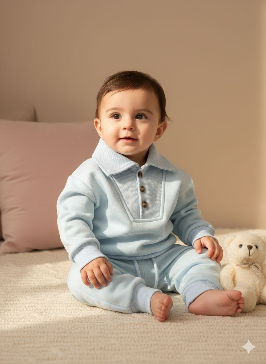 SkyEase Button Sweat co-ord set