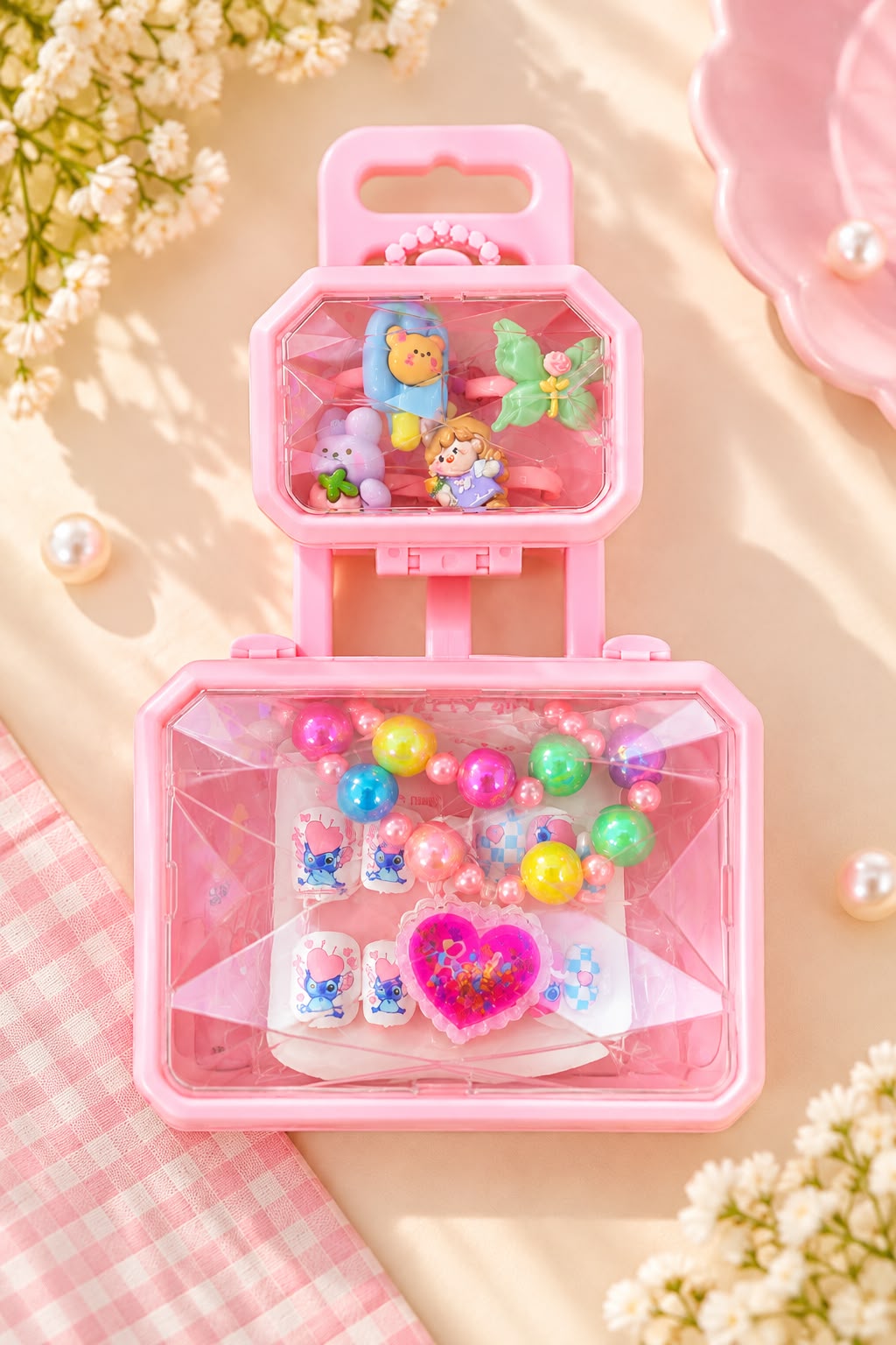 Pretty Pink Glam Suitcase Set