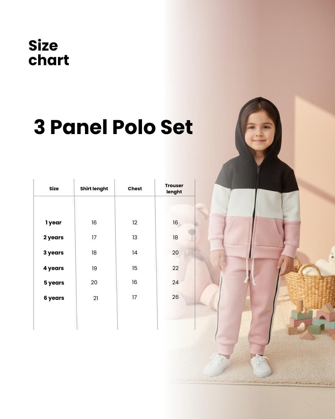 Blush Trio Unisex Hoodie Set