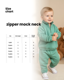 Cozy Grey Half-zip Fleece set