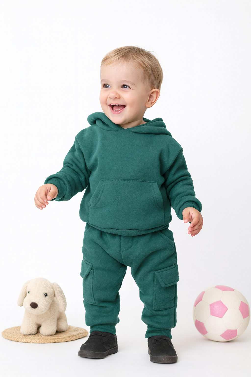 Frost Green Cargo Fleece Set