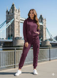 Plum luxe hoodie set