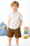 Toddler Boy Summer textured Co-Ord Set