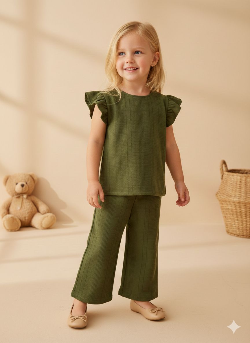 OLIVE POP CO-ORD SET