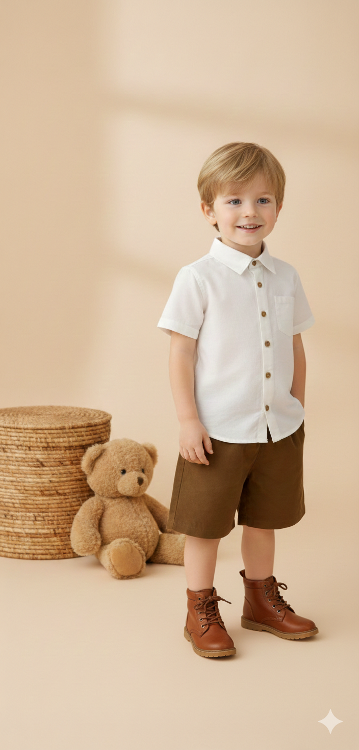 Toddler Boy Summer textured Co-Ord Set