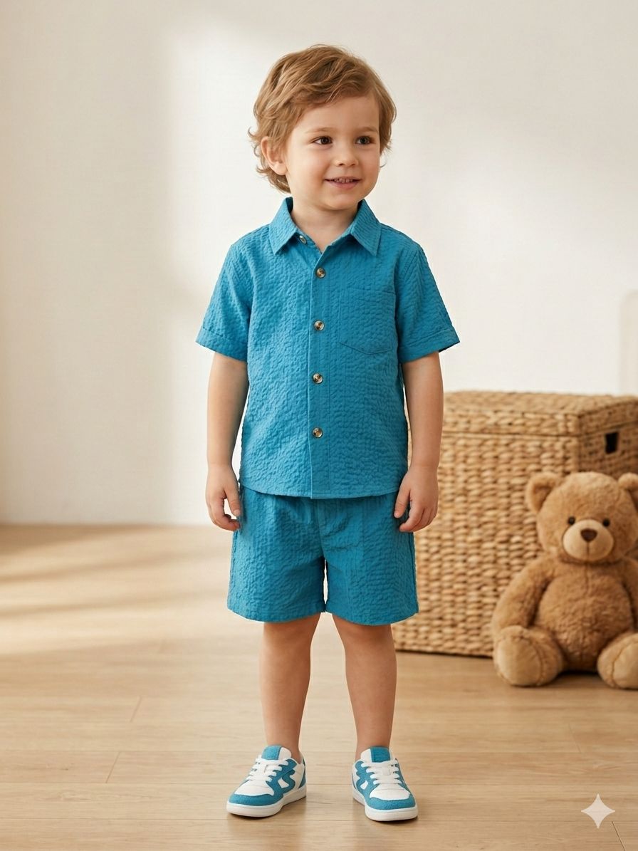 Coastal Kid Shirt & Shorts Set
