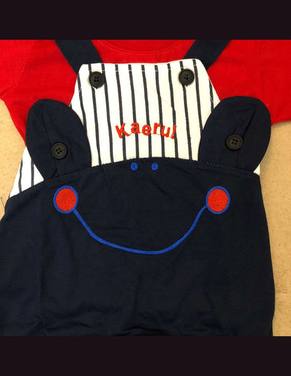 Red Smiley Romper