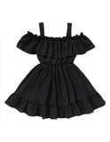 Black Baby Girl Pleated Flare Dress