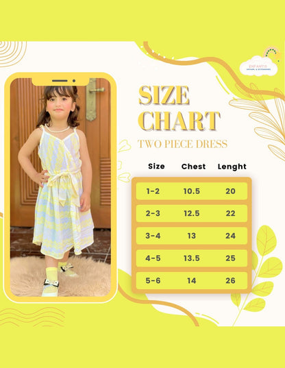 Premium Yellow White Stripe Cami Dress