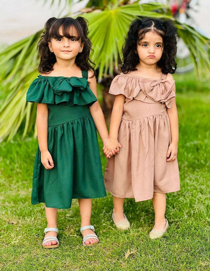 Baby Girl Pleated Bow Dress