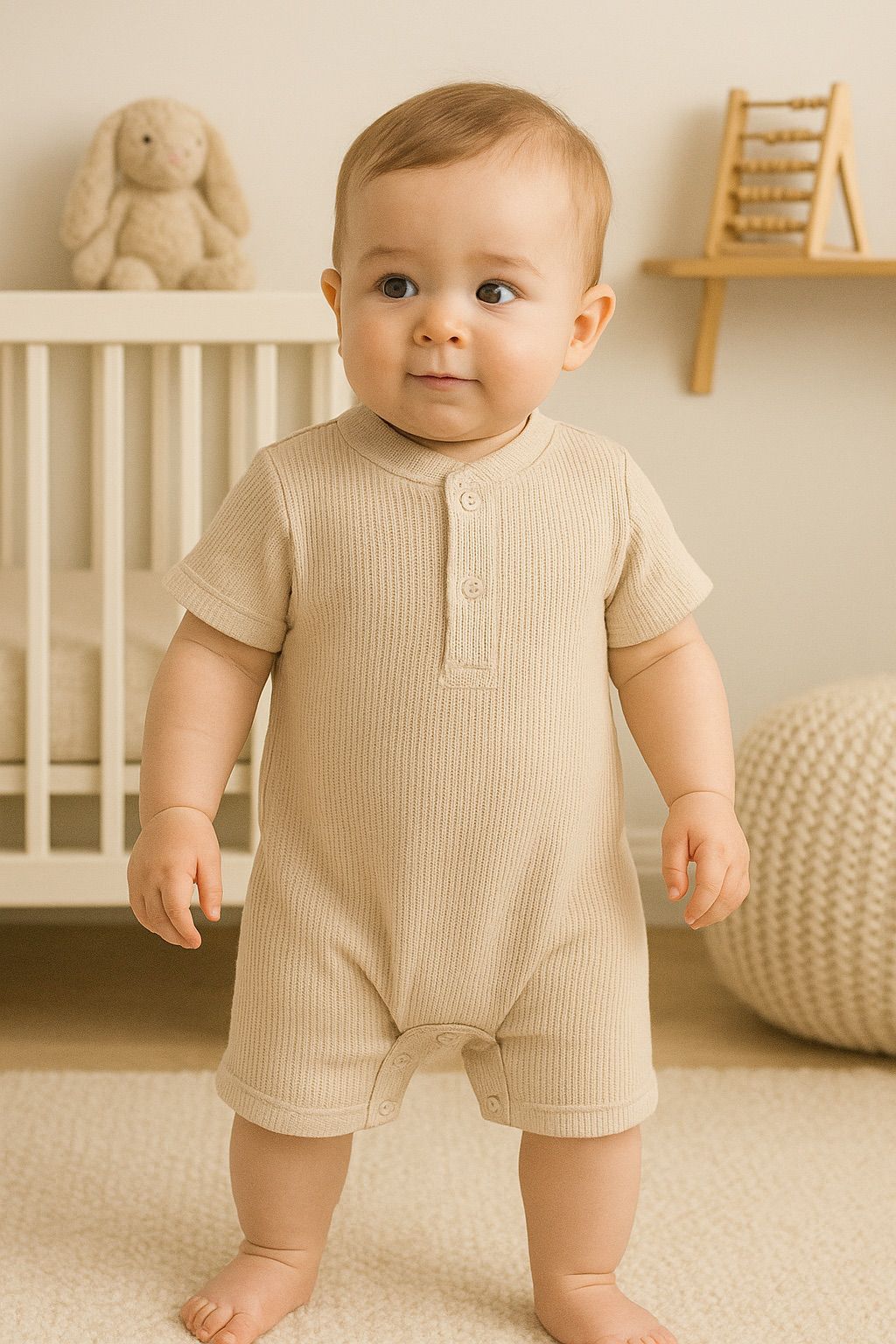 Waffle knit Baby Romper