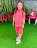 Kids Unisex Pink Co-Ord Set
