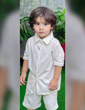 Kids Unisex White Co-Ord  Set